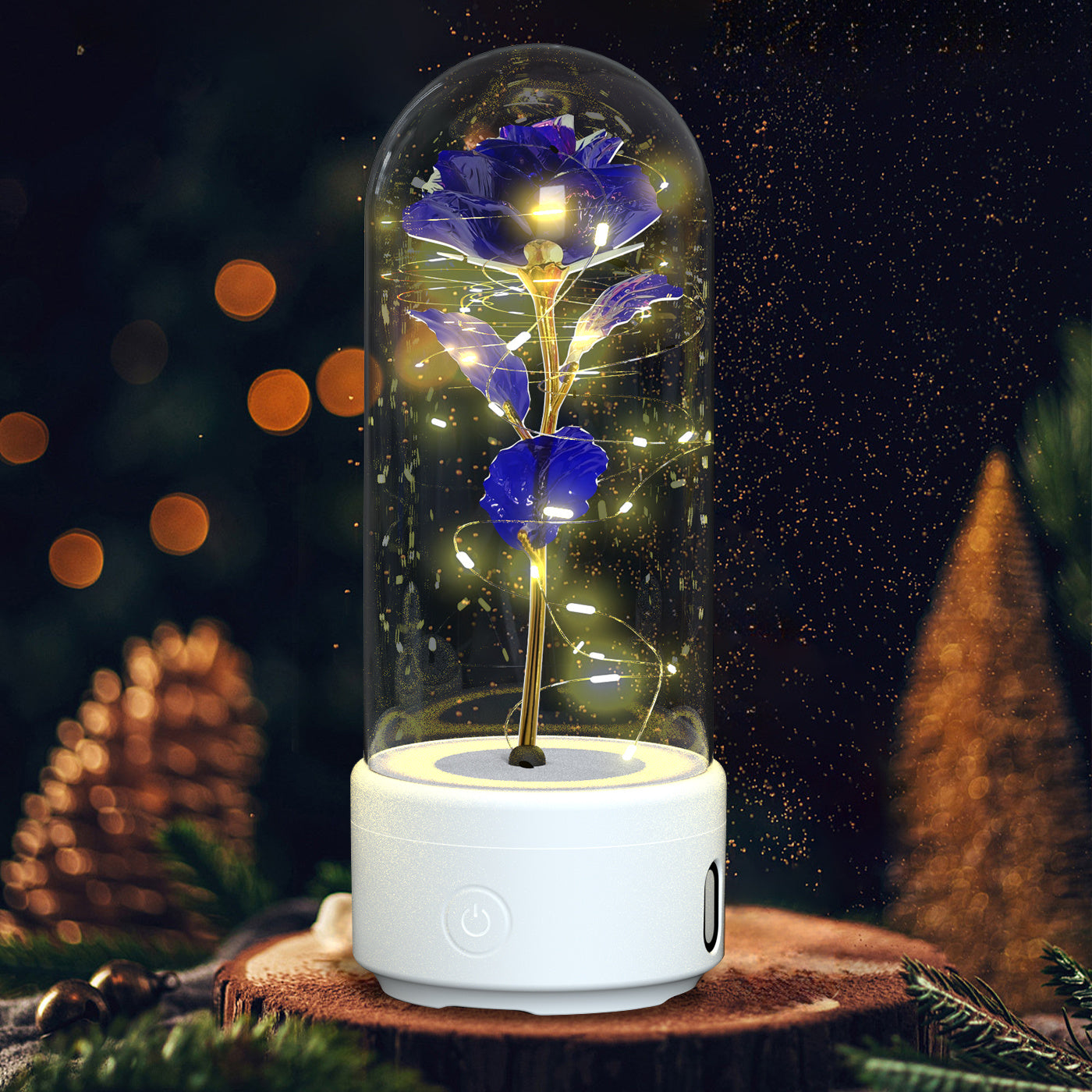 Creative 2 In 1 Rose Flowers LED Light And Valentine's Day Gift