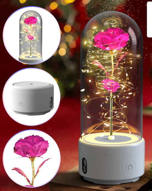 Creative 2 In 1 Rose Flowers LED Light And Valentine's Day Gift