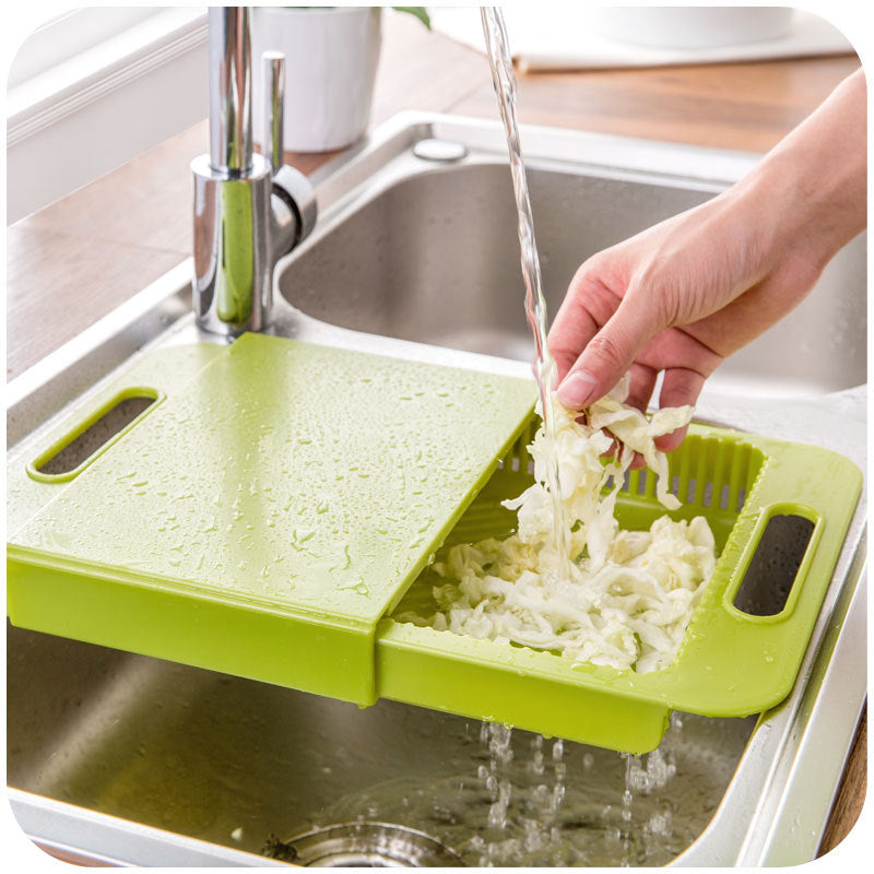 Chopping Blocks Sinks Drain Basket Cutting Board
