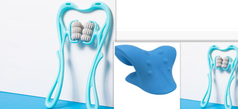 Manual Six-wheel Neck Massager Roller Tool
