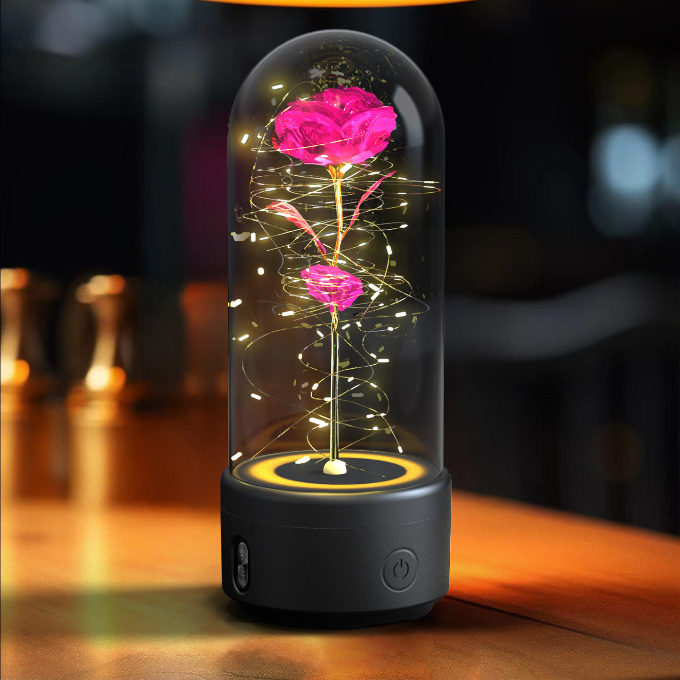 Creative 2 In 1 Rose Flowers LED Light And Valentine's Day Gift