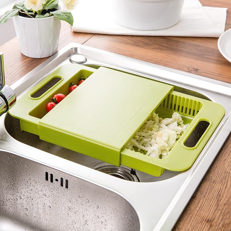 Chopping Blocks Sinks Drain Basket Cutting Board