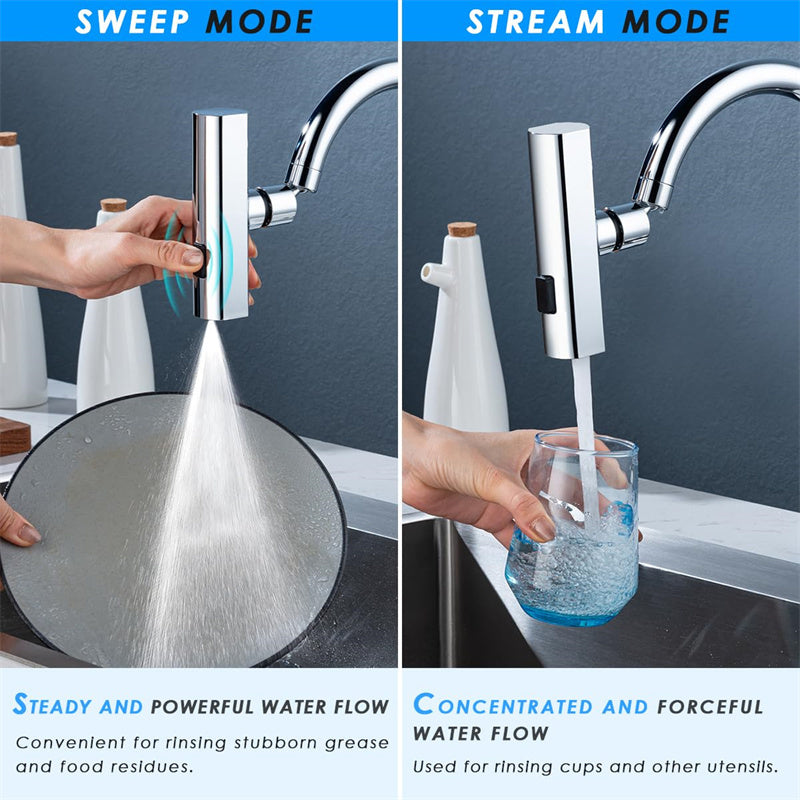 Faucet Waterfall Outlet Splash Proof Universal Rotating