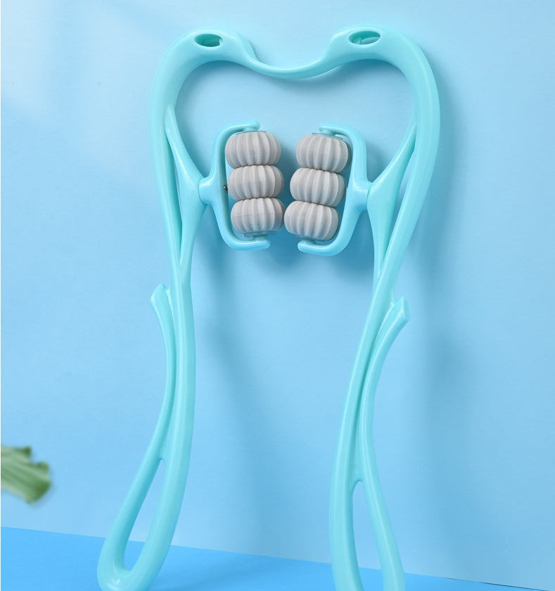 Manual Six-wheel Neck Massager Roller Tool