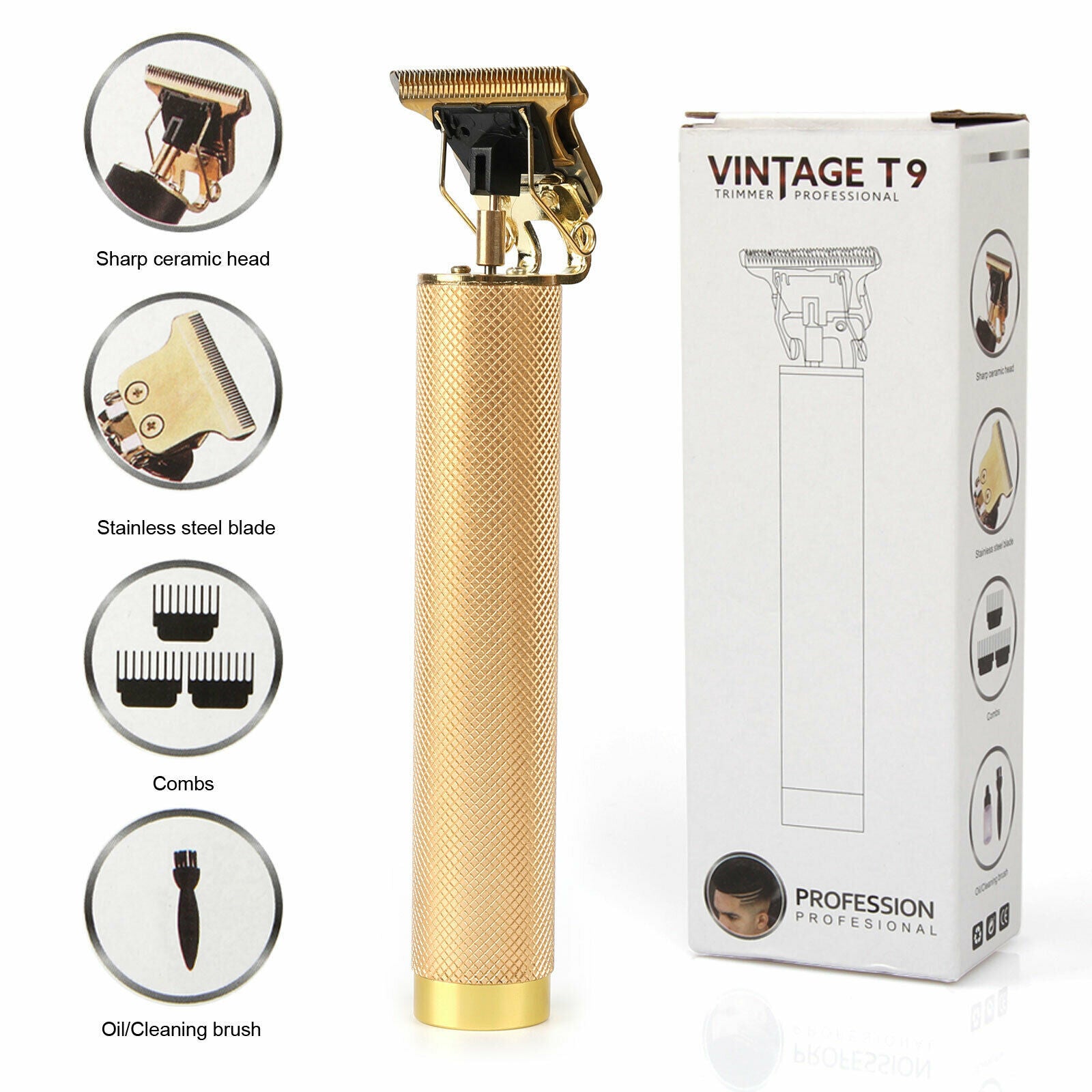 Electric Hair Clippers Rechargeable Shaver Beard Trimmer