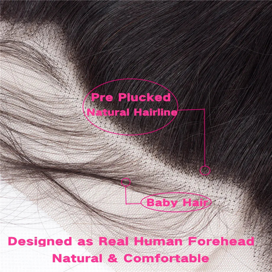 Straight 4x4 5x5 613x4 13x6 Lace Frontal Human Hair Ear to Ear Frontal Extensionsx6 Lace Closure Human Hair Transparent