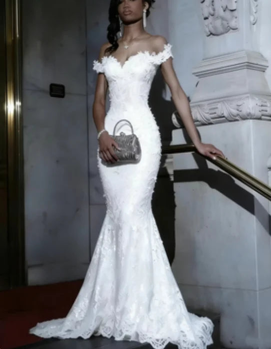 Bespoke Luxury Black Mermaid Evening Gown