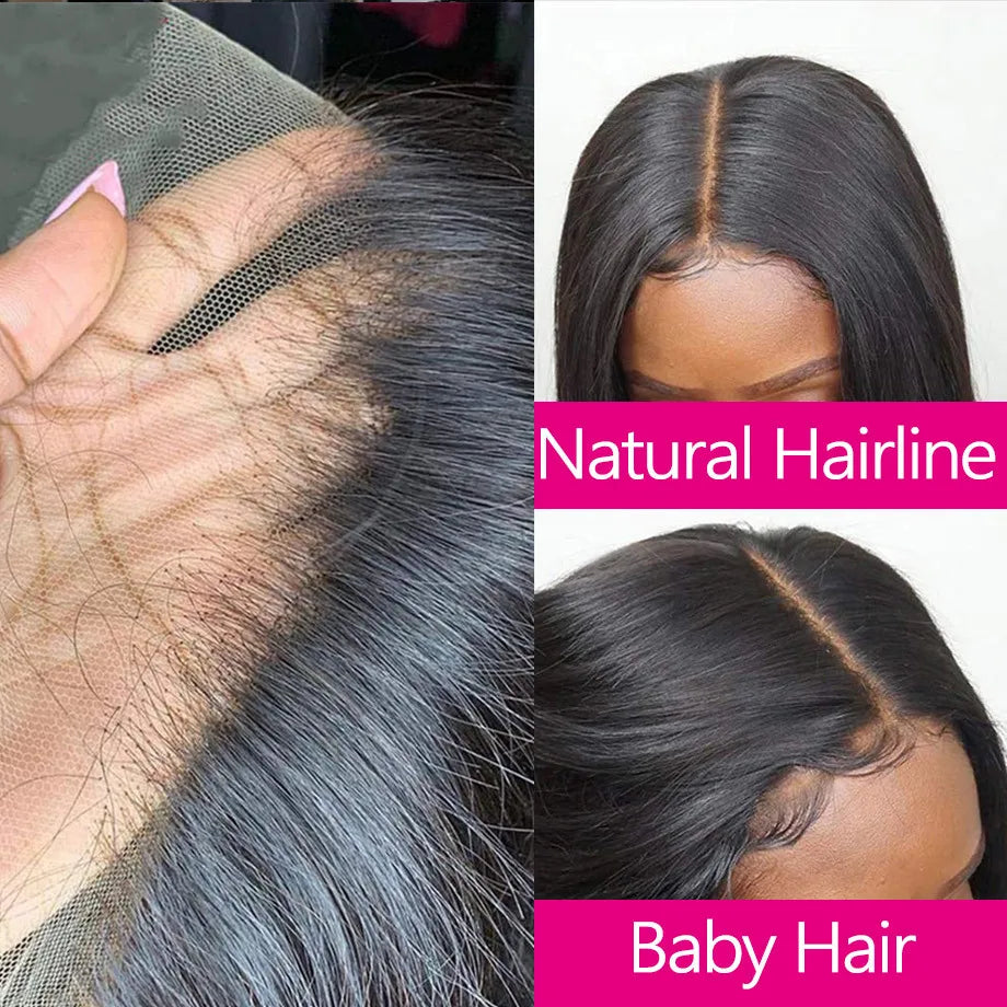 Straight 4x4 5x5 613x4 13x6 Lace Frontal Human Hair Ear to Ear Frontal Extensionsx6 Lace Closure Human Hair Transparent